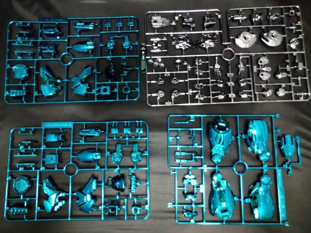 ライトブルーメッキ、クロームメッキ