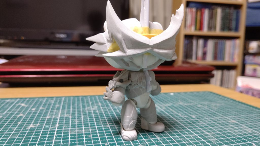 全体の削り出し。ここからヤスリで精度出して行きます。
