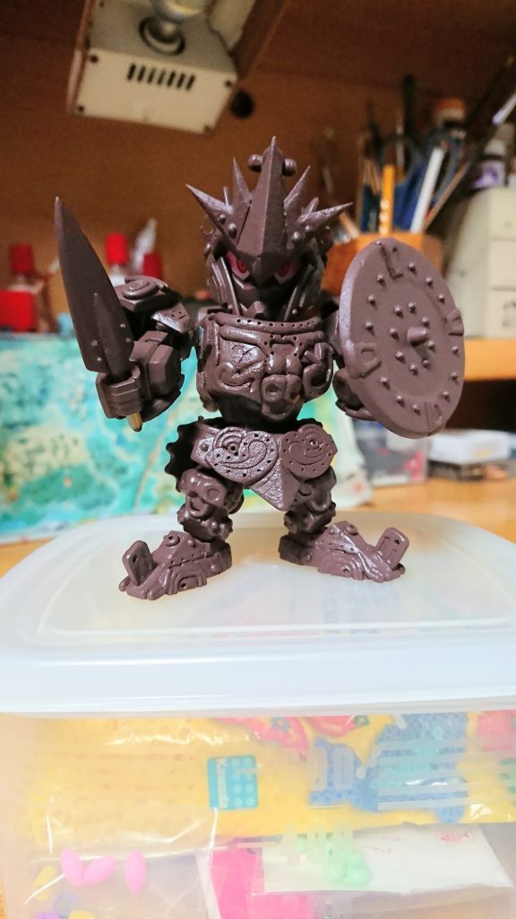 おまけ。汚し前。チョコレートガンダム。(笑)美味しそう？w