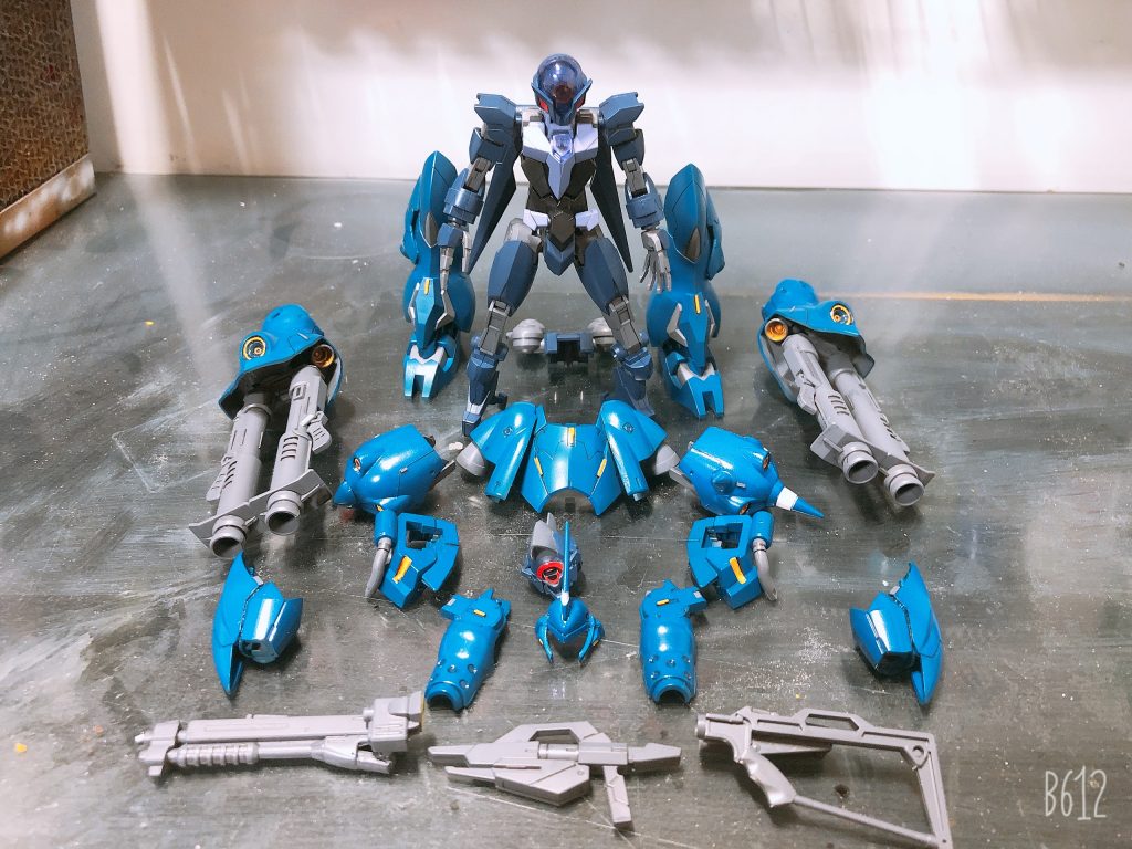 今回の課題であるプラネッツシステムによるコアドッキングを可能とすることだったので、アーマーは全部パージできるようにしました。オリジナルでコアドッキング考えてるモデラーさんたちの苦労を体験できました😉💦