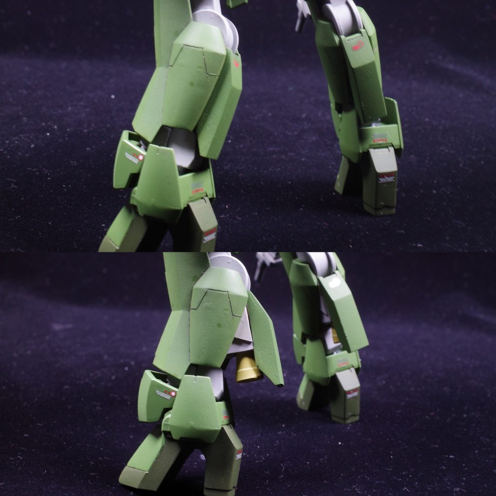 後部ふくらはぎのブースターは差し替えで再現しました。