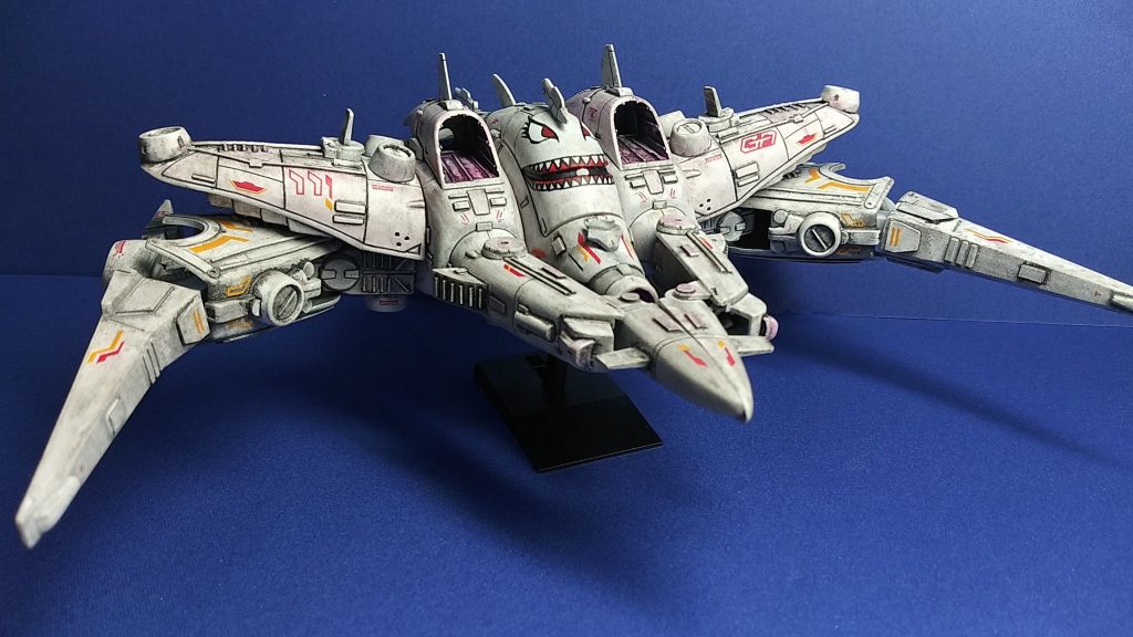 モビルスーツ(アーマー)にシャークマウス、も一回やってみたかったので、出来て満足です。