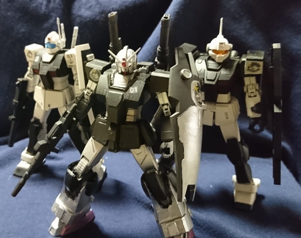 ホワイトディンゴ隊　ファング１　増加装甲試験局地型　ファング２　ジムスナイパーカスタム改　ファング３　ジムナイトシーカー改