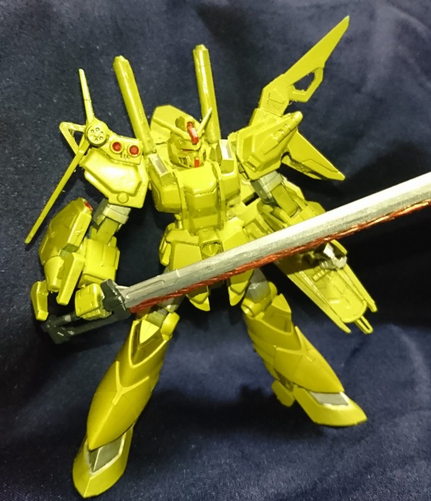 可動はＨＧＵＣジム程度しか動きません('ω')ストライクの武装・デュエル・Ｘアストレイをミキシング