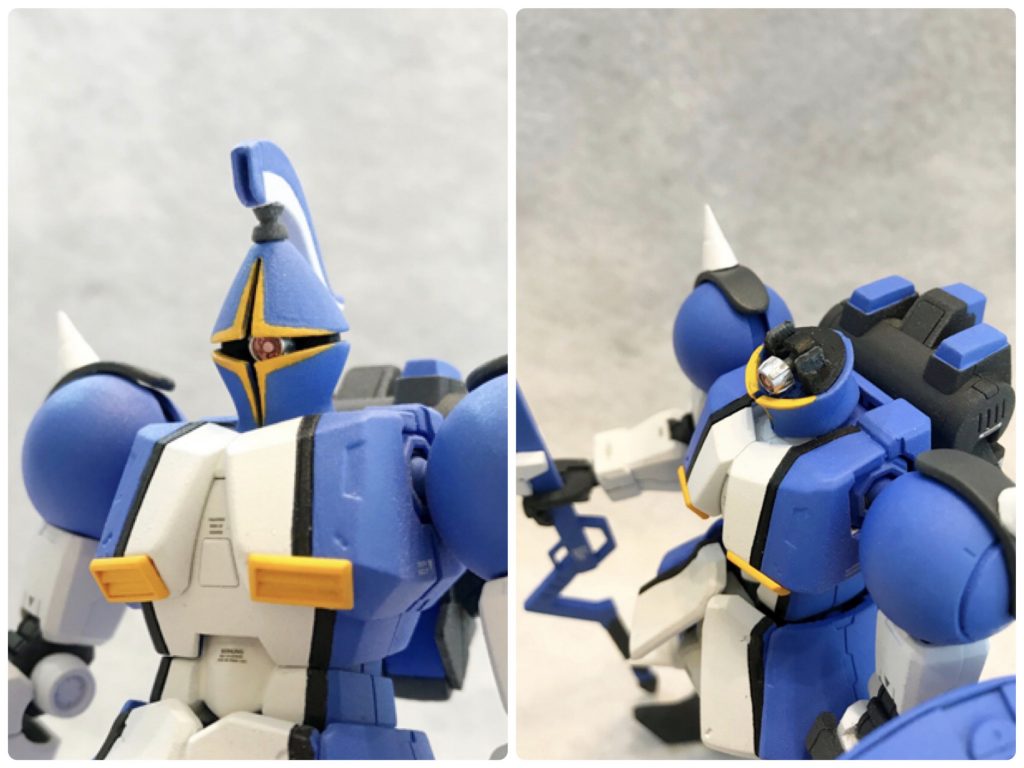 モノアイはボールジョイントで可動するよう加工。