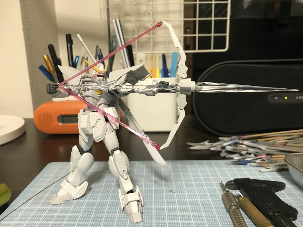 ビームボウは差し替え無しで展開クリアパーツは熱で加工