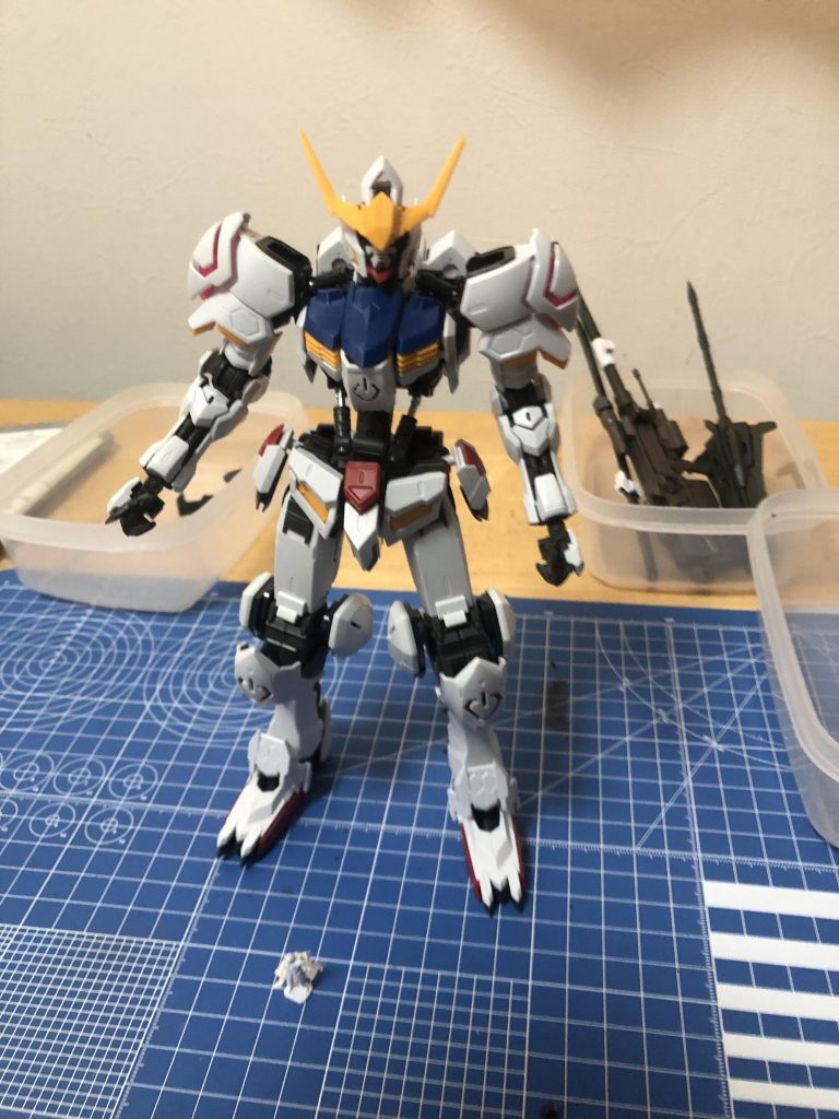 仮組です。何もしなくても完成度が高いです。 