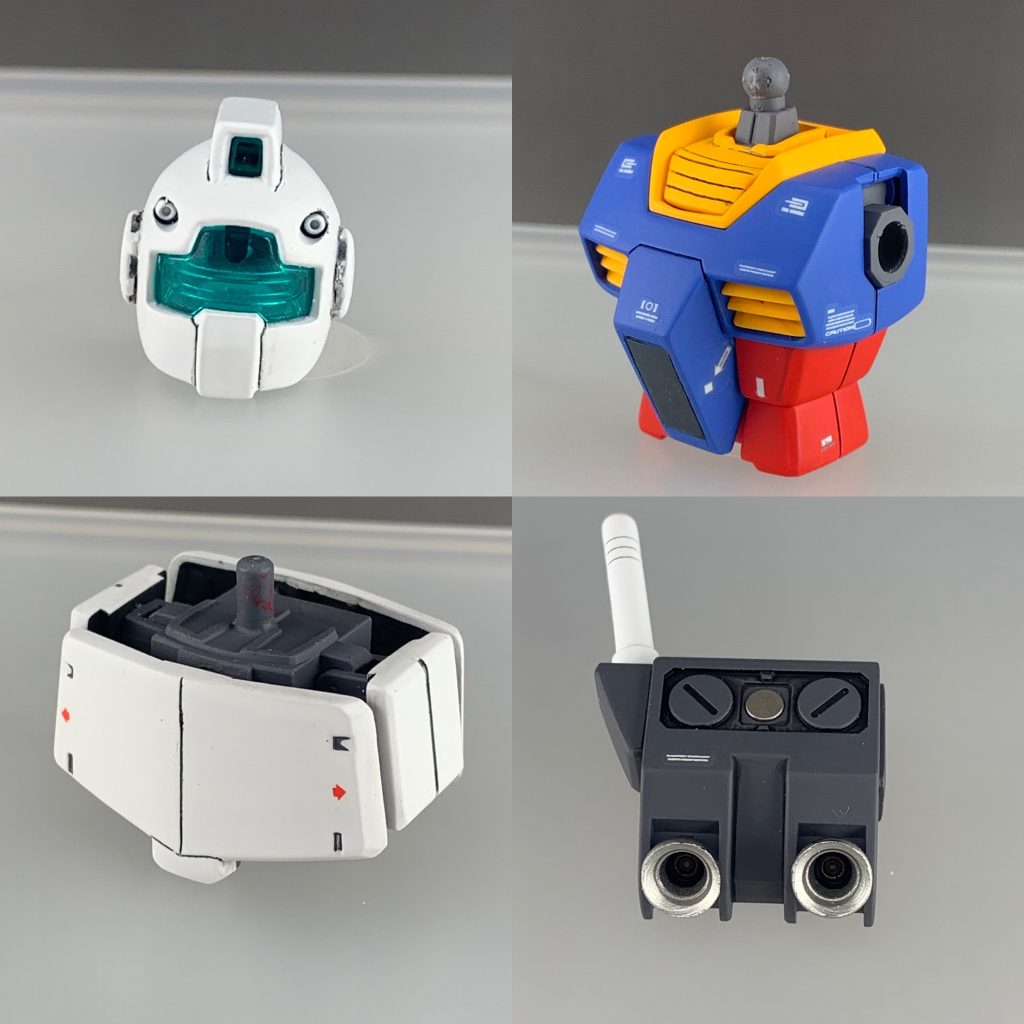 耳はデテールアップとプラ板で作成。首の取り付け部は２ｍｍ上にあげています。