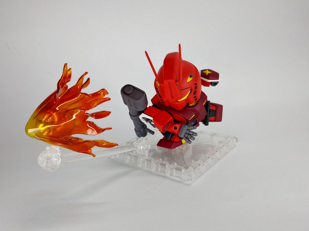 火の玉エフェクトはプラ板のヒートプレスで製作しました。