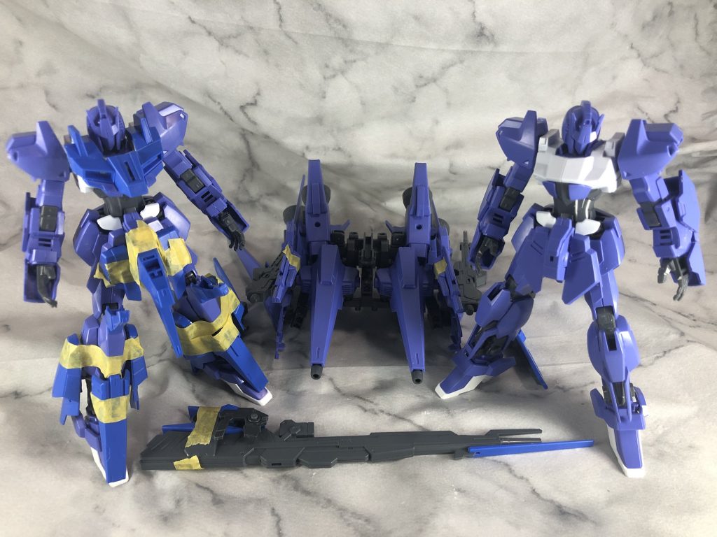 塗装前のを並べて。