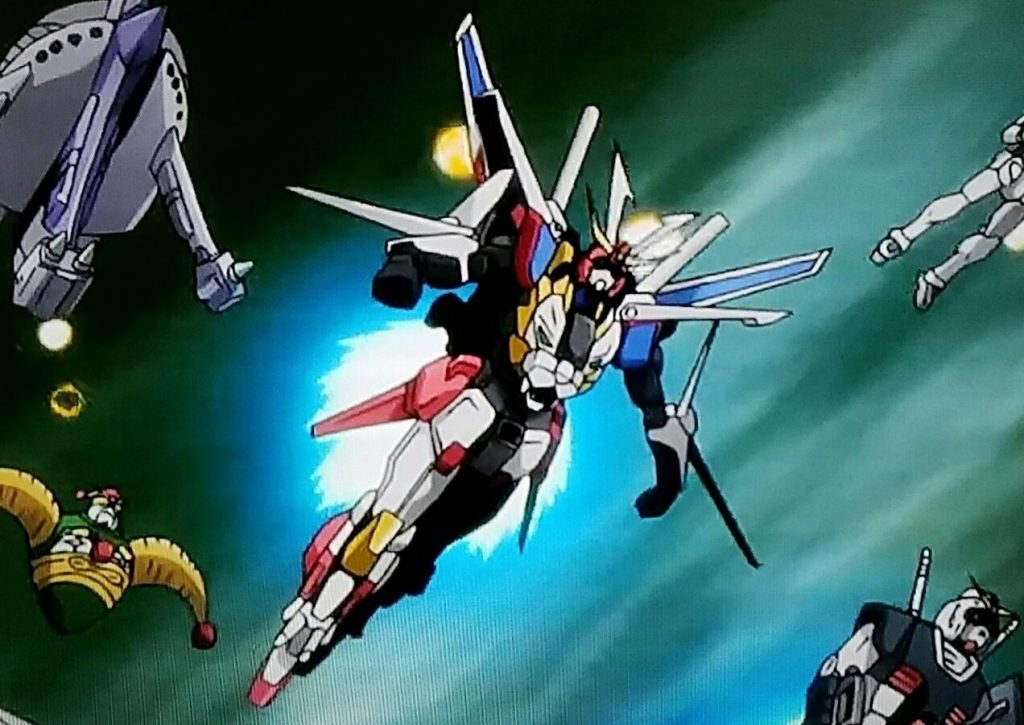 今回の元ネタはビルドダイバーズ無印の最終回に出てきたエクスカイザーカラーのトライオン3です。このシーンを見て「おっ」と思った人は結構いるでしょう(*´∀`*)