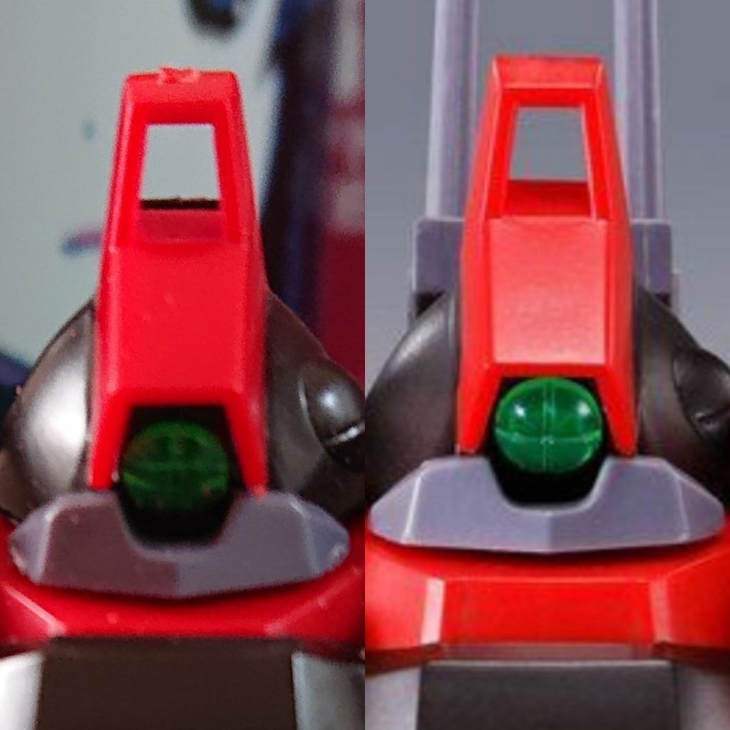 頭が埋まるように加工しました。左が加工後です。