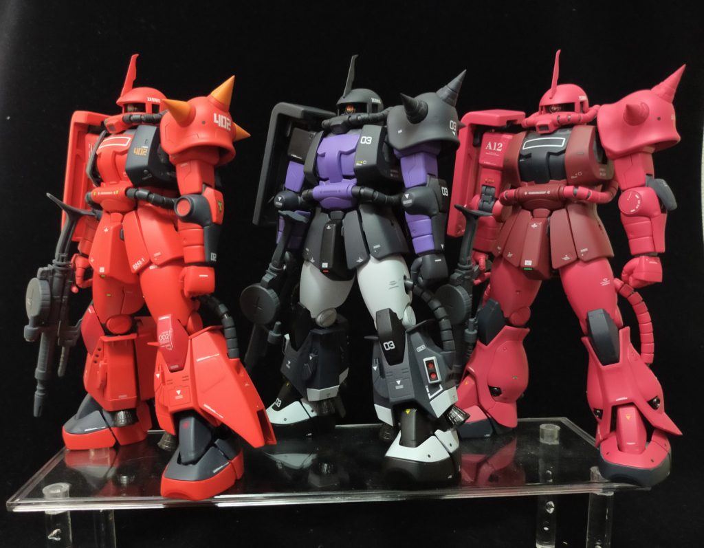 ザクエース機3体