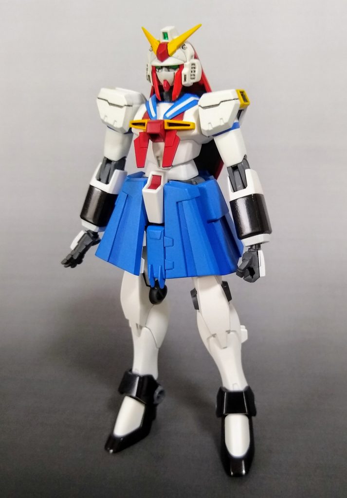 スカートはプラ板工作。ちょっとボリュームありすぎな感じ。