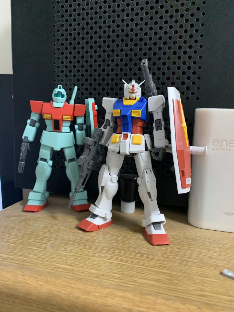 オリジンガンダムとのミキシングは見送りました。