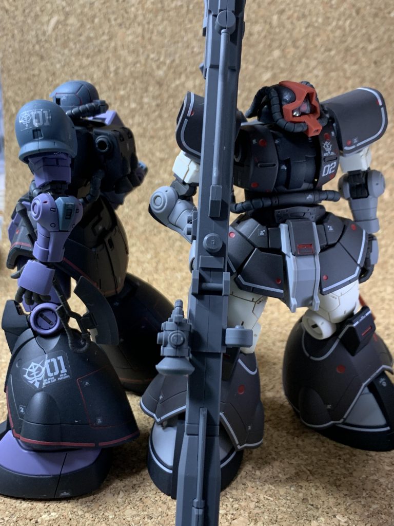 おなじくRD-4と。この2機を並べると開発の系譜のようなものを感じられて良いです。ところで08って型式、イフリートだったんじゃ？その辺りよくわかりません教えて偉い人。