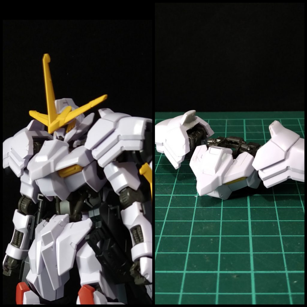 肩関節を延長しています。