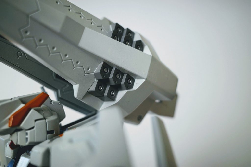 頑張ってマスキングしたシールドの拡散ビーム砲。満点の出来ではないけれど良い練習になりました。