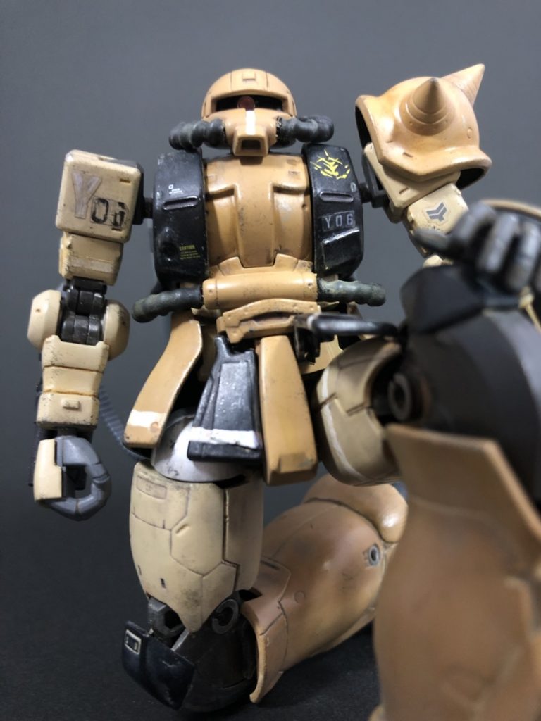 Y-06小隊はオデッサ作戦に参加し全滅している。しかし、本機は調子不良のため作戦に参加することはなく、本機パイロットである”ジョン.Y.ムルクス（階級は技術少尉）”により、オデッサ作戦敗戦後に持ち出された。各地を転々とした後ユーコン級潜水艦によって地中海を渡り、リビアへと行き着く。