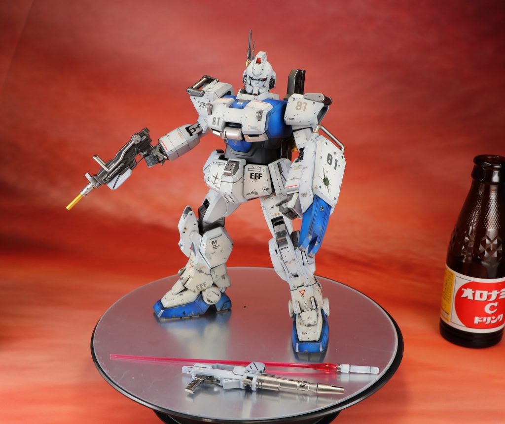 少し古いキットなので可動が今一つですが、プロポーションはgoodですね