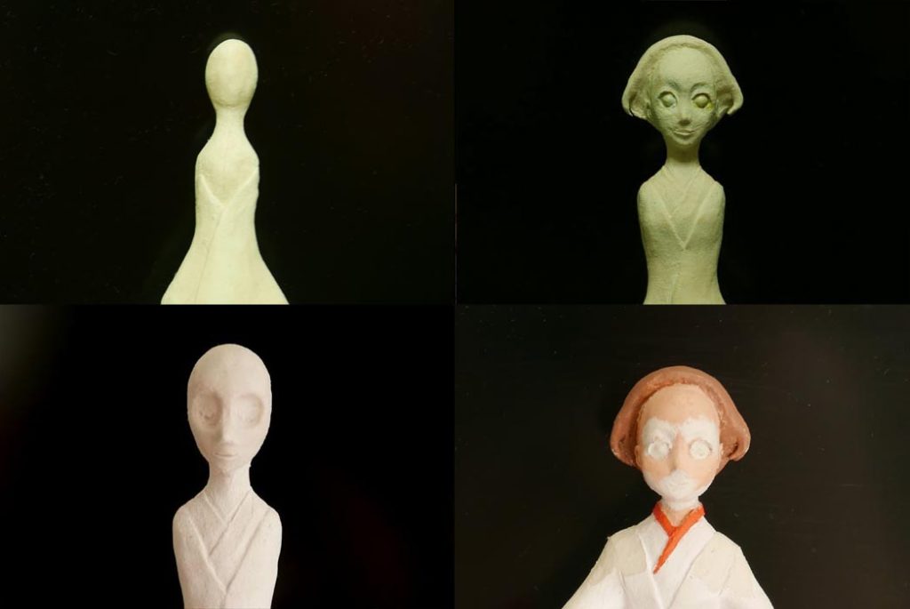 のっぺら坊、頭蓋骨、宇宙人、そして一度完成した後からの整形手術…。