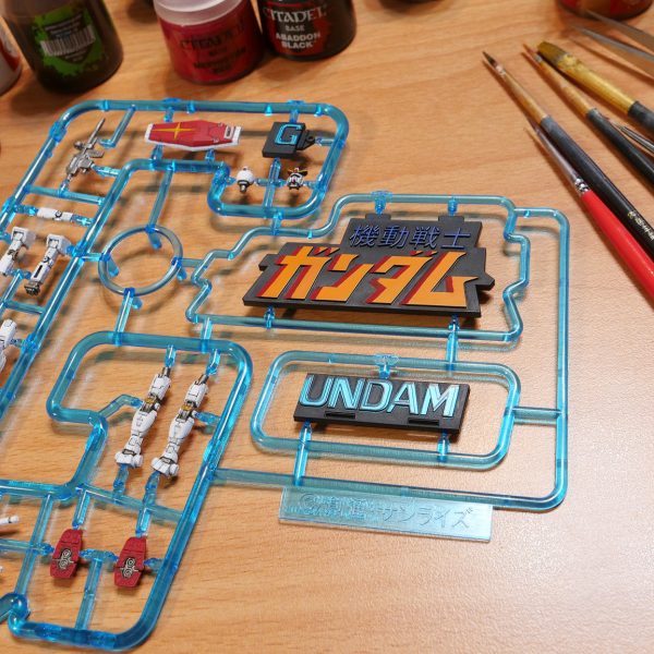 GUNPLA 40th Anniversary Logo Plastic Model