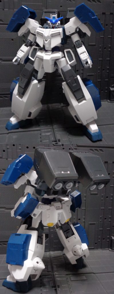 機体前後ラファエルガンダムの武装であったセラヴィーガンダムⅡをベースとした機体。正式名称はセラヴィーガンダムⅡフォートレスで、「フォーセラ」と略称で呼ばれる。ヴァーチェ、セラヴィー系列の射撃武装を省いて防御性能に特化し、強化・広域化されたGNフィールドで拠点防衛を行う。疑似太陽炉を背面に1基、両脚部に2基搭載。バックパックはヴァーチェと同形状だが、GNキャノンではなくGNバーニアとなっており、両脚部のコーン型スラスターと合わせて重装甲でありながら爆発的な加速力を本機に与えている。