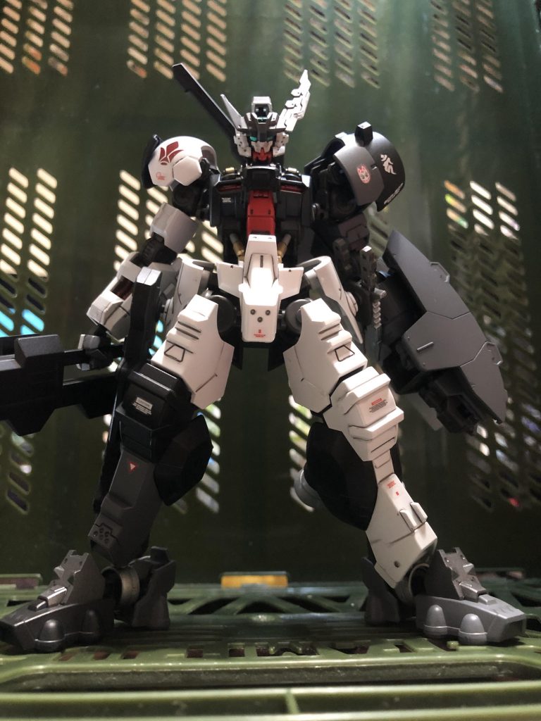 鉄華団別動隊零番隊〝華組〟所属鉄鬼弐式改（てっきにしきかい）と名付けました✨