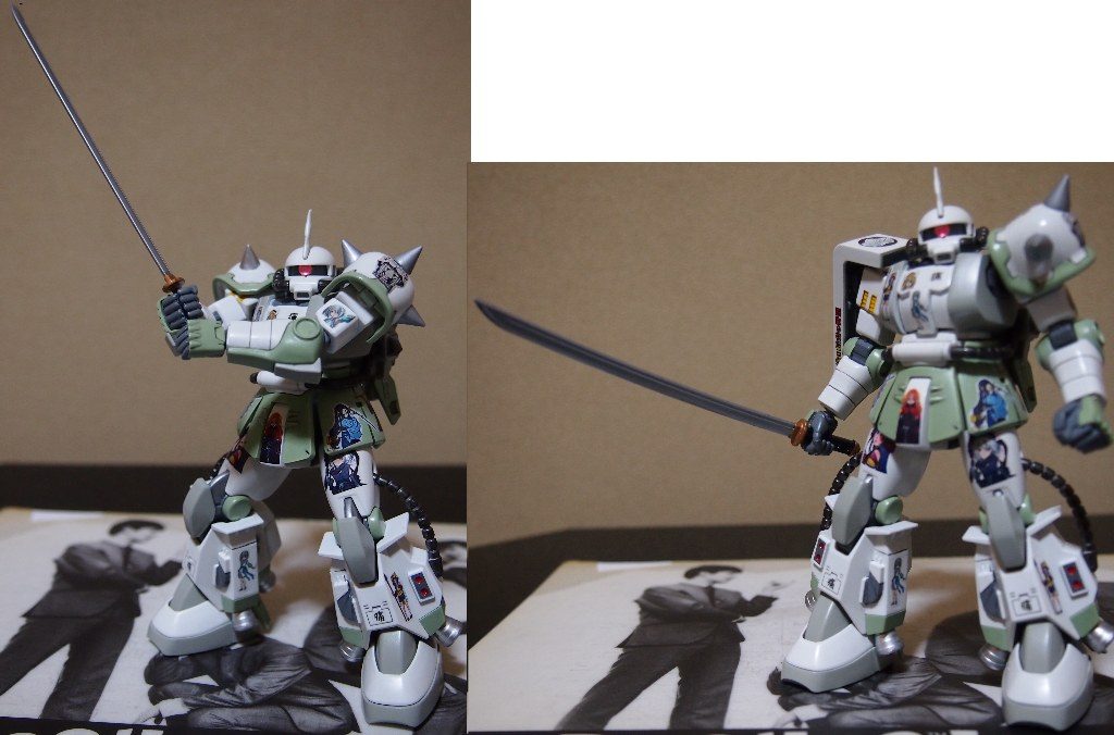 Modeling Support Goods(MSG)の日本刀を装備。