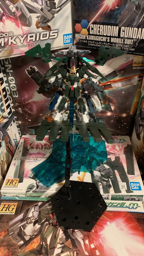 乱れ撃つぜ!と一斉に撃つ体制です。GNフィールドを展開しながら撃つことができます【ヴァーチェみたいな感じです。】