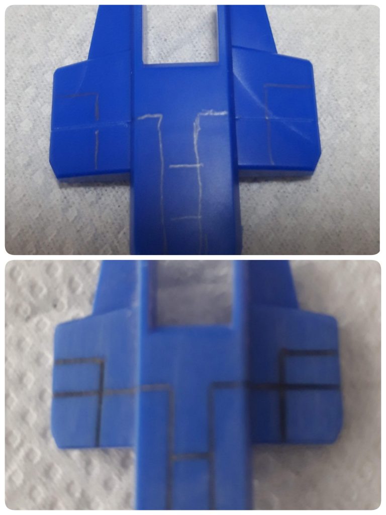 鉛筆で下書きしてスジ彫ったり