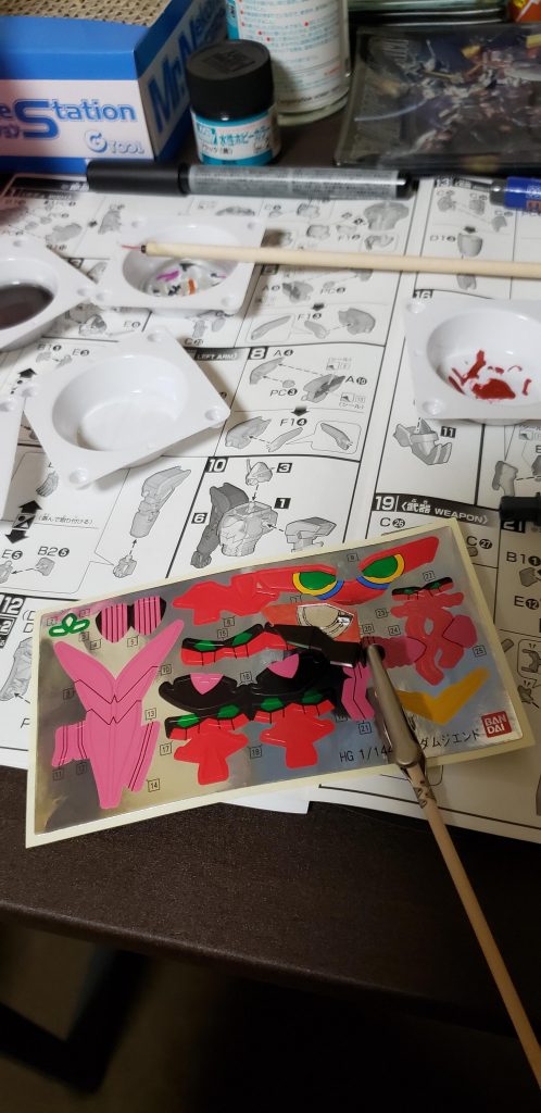 筆塗りに初挑戦しました