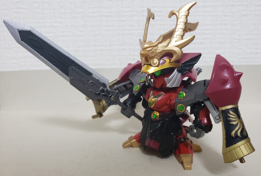 武器 冥黒の牙今までのキットと比べると結構長い。金色や赤を省いているので地味な色合いに