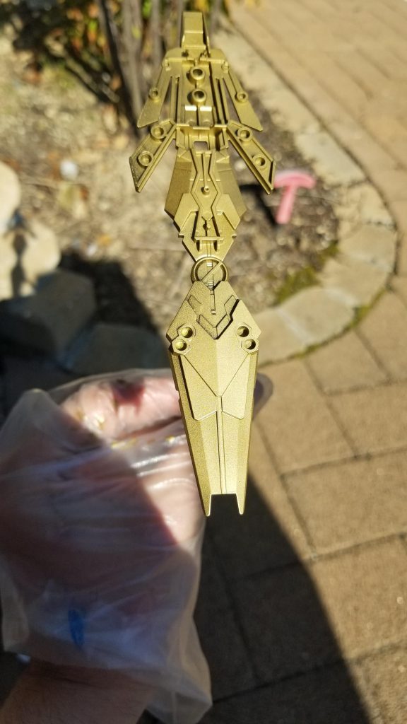 ブラックサフ+Mr.カラーのブルーゴールド