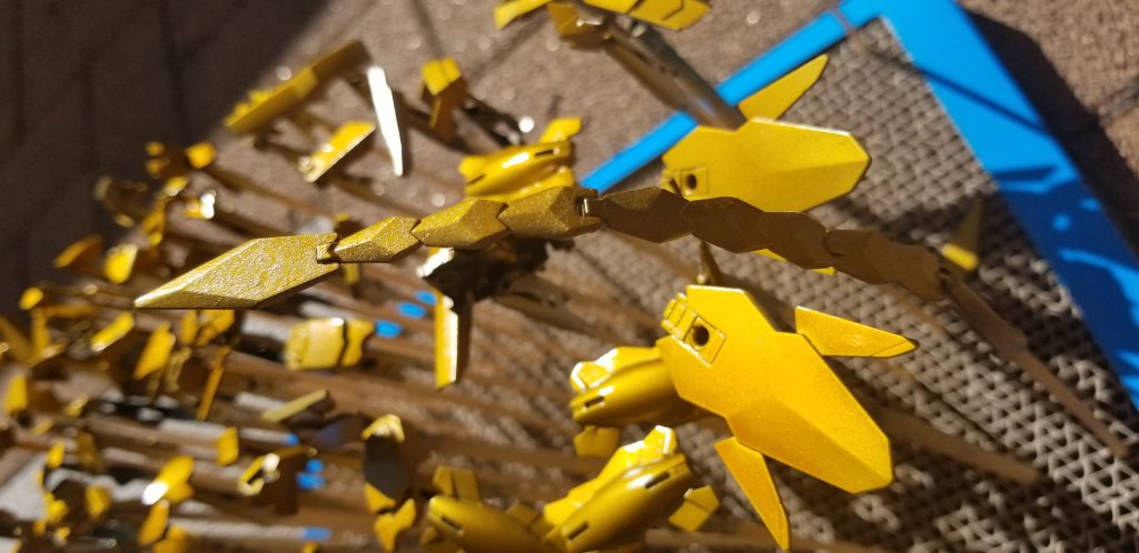 クリア掛けて、そのあとにクリアオレンジ+クリアイエロー少量