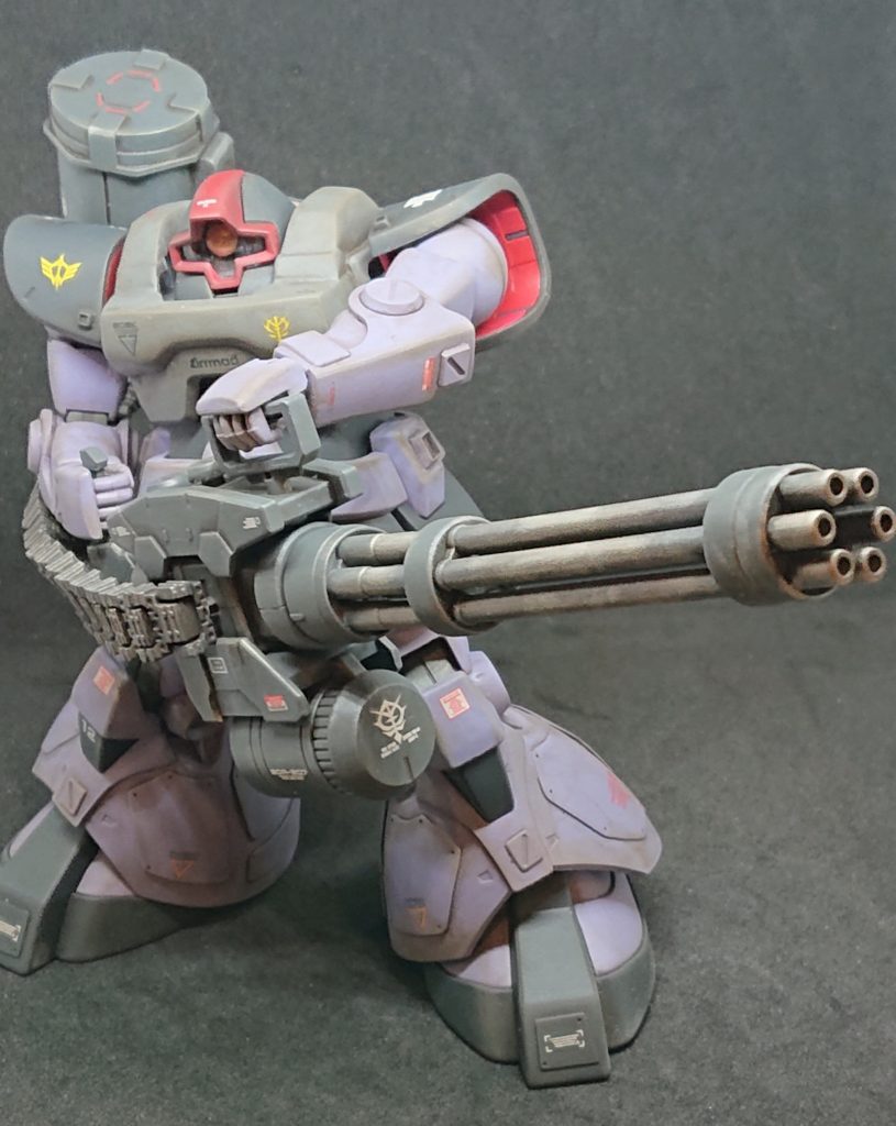 映画ワイルドスピード スカイミッションのホブス捜査官が終盤ヘリにガドリングを撃ち込むシーンをイメージして作成しました。