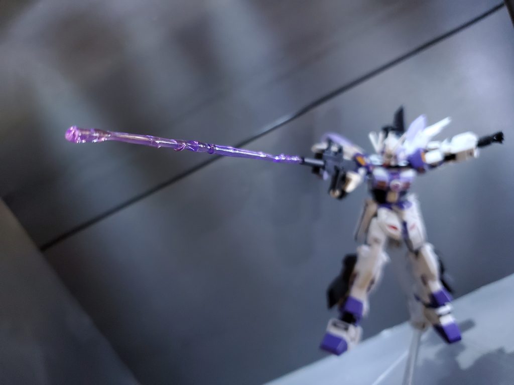 不要なランナーパーツでビームエフェクトを作りました。