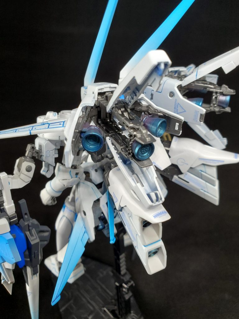 バーニアとフレームにはスターブライトアイアンバーニアのグラデーションは調色シアンとマゼンタを使いました