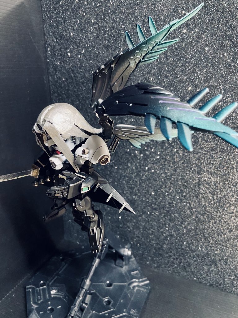 お前の最も大切なものは？それを奪う喜びをくれないか‥脳内設定では光の翼ならぬ、魔晄の翼です。翼は片側ですが余らせず、モリモリに。