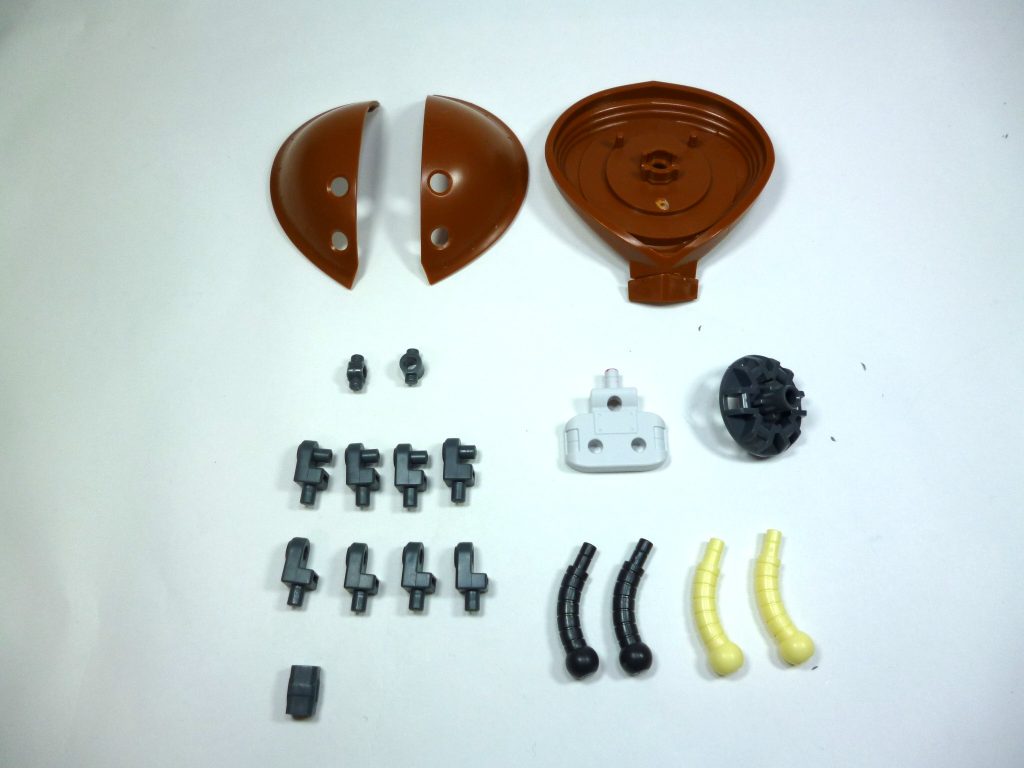 使用した基本パーツです。使った道具は、ニッパーと紙ヤスリのみです。