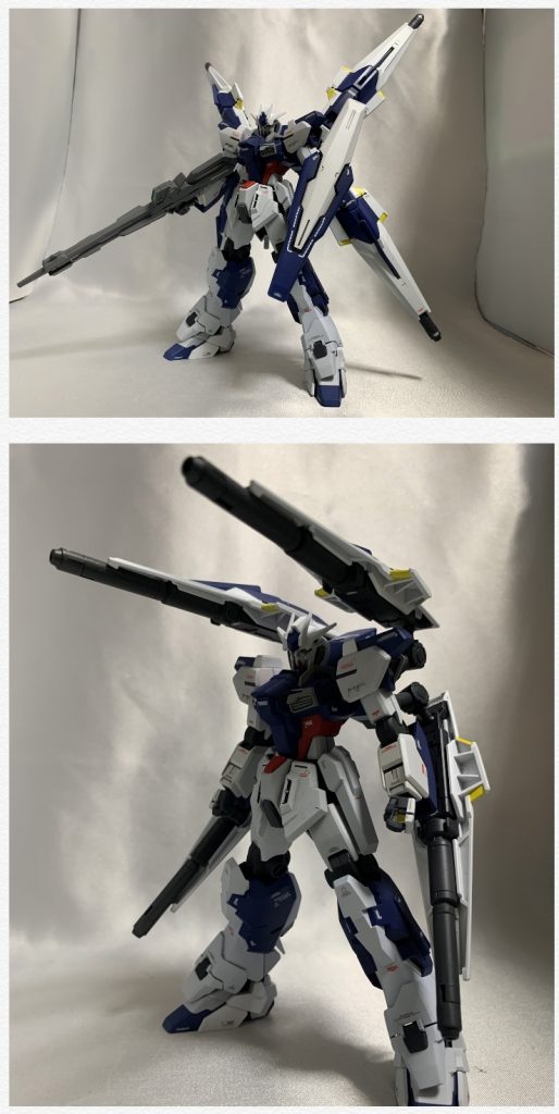 バインダーは可変し、高速機動を可能とする形態とビームキャノンを使用する為の形態へ変形します。