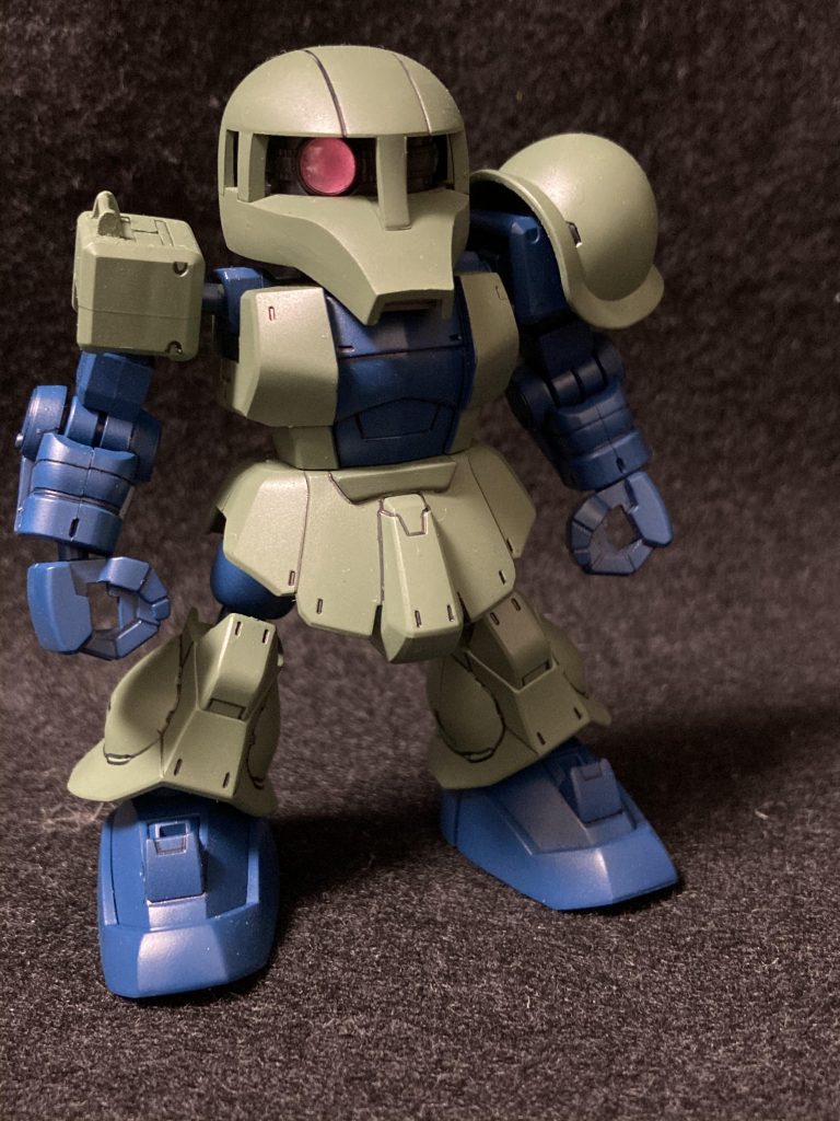 頭部形状が実に理想的だと噂なSDCS旧ザク．実際作ってみるとこりゃ確かに業物でした( ˙꒳​˙  )