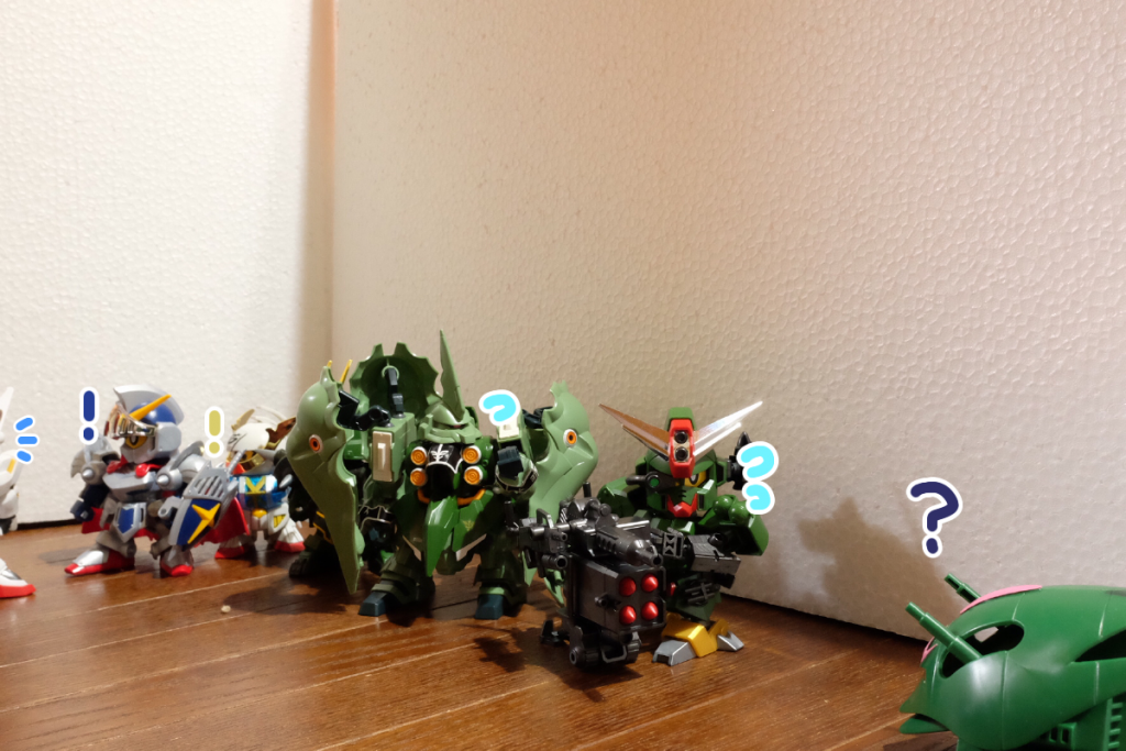 あの子：それより、いいのか？  それを撃てば、ケガをするのはこのモビルアーマーだぞ？コマンド：うっ……クシャ：コマンド、撃たない方が……コマンド：しかし……！？？？：ホント最低ですね。