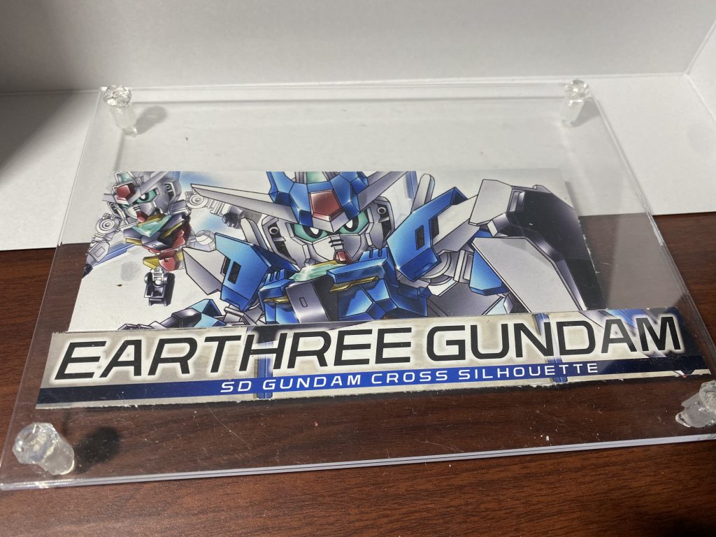 台座は100均です。フォトフレームホント楽。