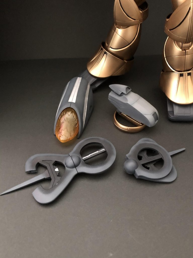 武装各種を装備して。独特の形状が新鮮でした。