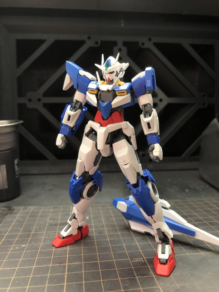 仮組み。今まで制作したRGの中で一番組みやすかったです。ポロリするパーツもありません。