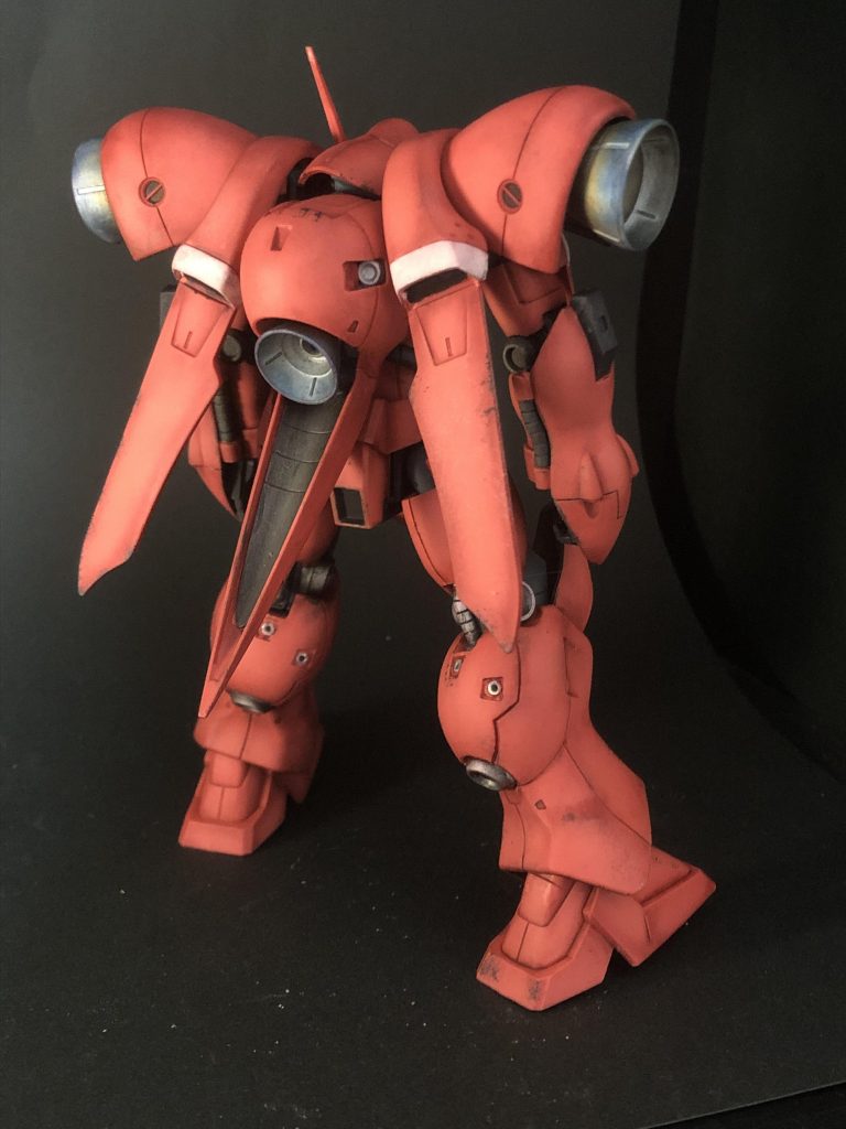 ふくらはぎの小スラスターは開口し、アルミパイプに置換しています。