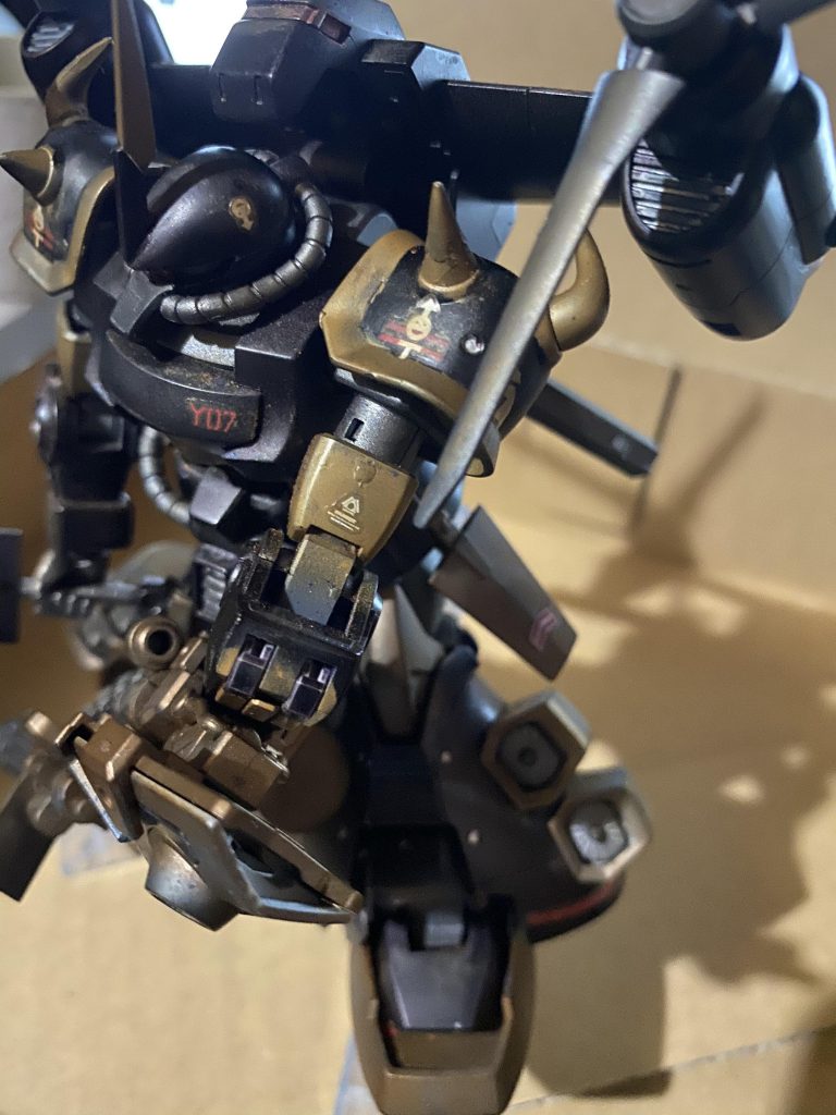 水転写も汚してたら剥がれてしまった部分もありましたが、破けた部分がいい感じになったのかなぁと思ってます。