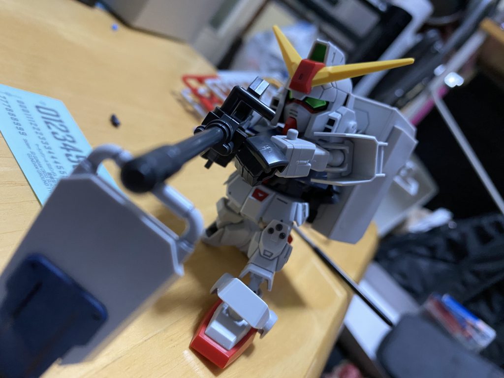 正面から。SDは初めて組んだんですけど、凄くしっかりしてますね。