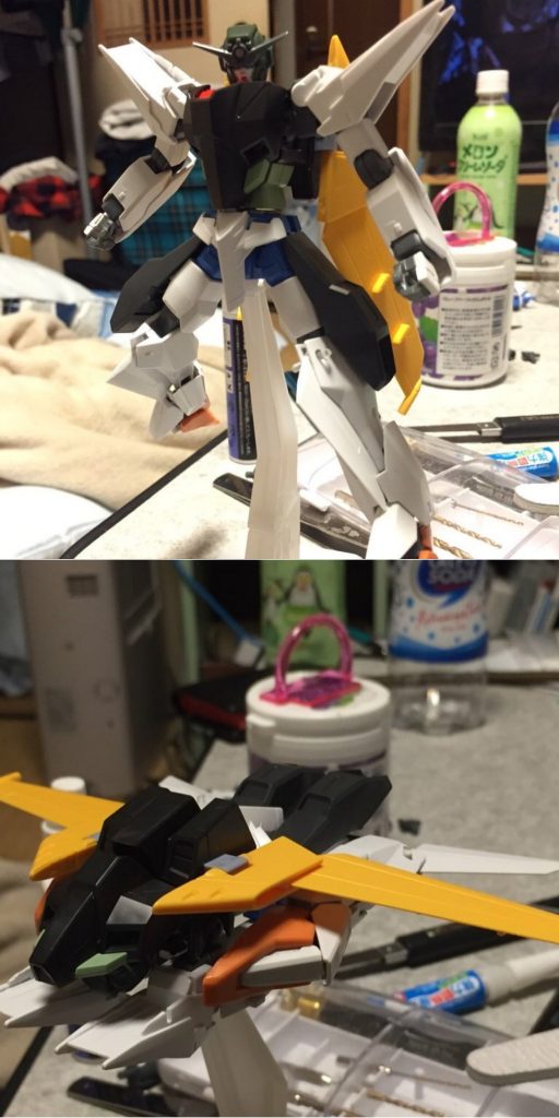 実はこの作品、最初に着手したのは5年前なんです…当初はアリオスとムラサメベースで、途中まで作ったところで自分の技術不足を感じ5年間も封印されてきました。今、俺はこれを仕上げられる技量まで成長したんだなぁと考えるとしみじみします…